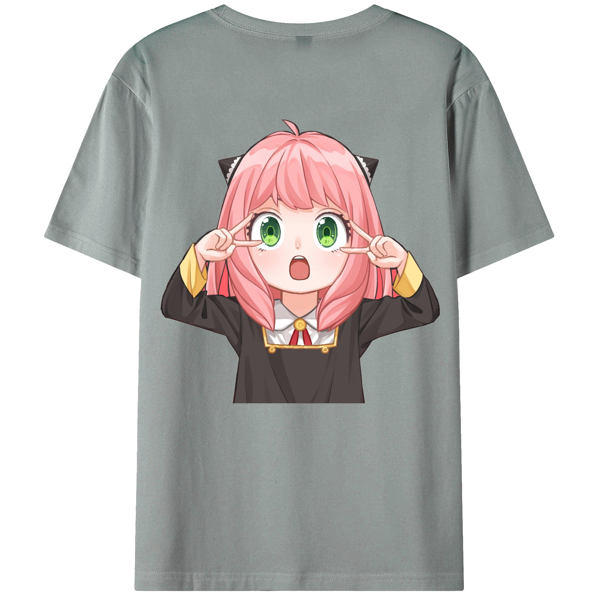（画像用） SPY×FAMILY间谍家家酒 綿100％ メンズ半袖Tシャツ（バックプリント） 通気性
